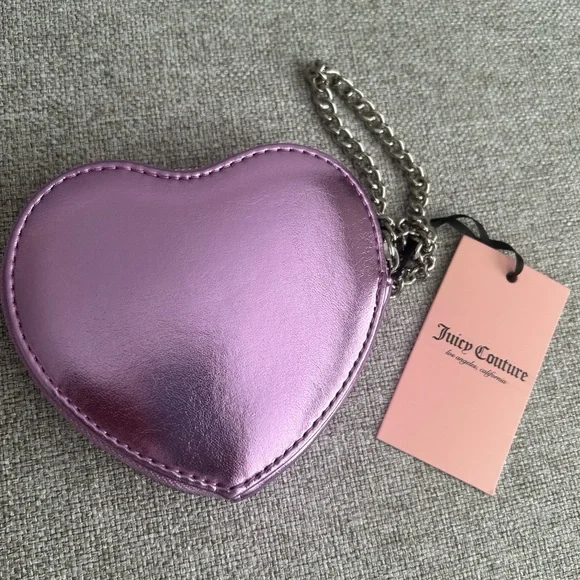 SOLD 🔥 NWT Juicy Couture Coin Purse 💜🖤 - Picture 4 of 6